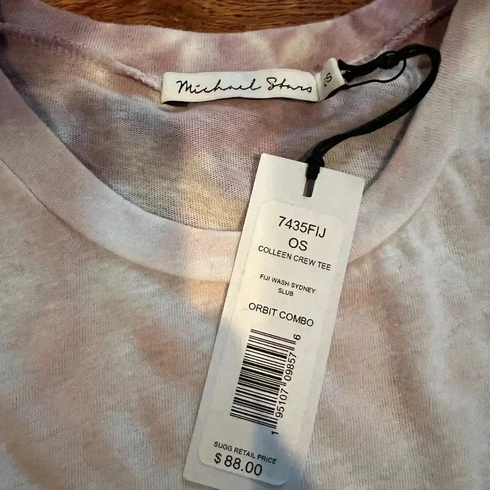 Michael Stars ● Colleen Fiji Wash Crew Tee Sz OS